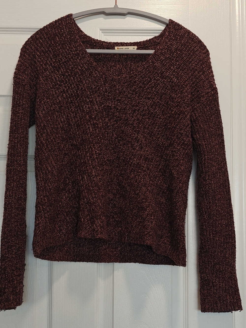 Cozy Burgundy Knit Sweater